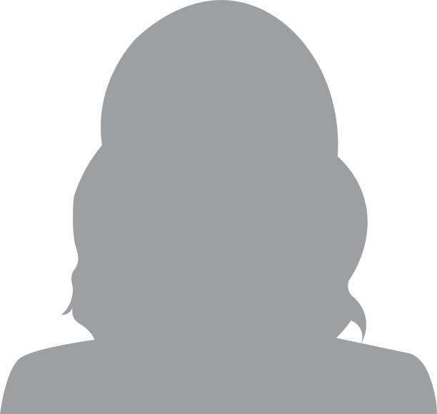 Default avatar profile icon. Grey photo placeholder. Hand drawn, modern, woman avatar profile icon (or portrait icon). User flat avatar icon, sign, profile female symbol.